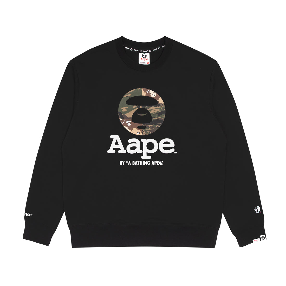 AAPE BASIC CREW NECK SWEATER