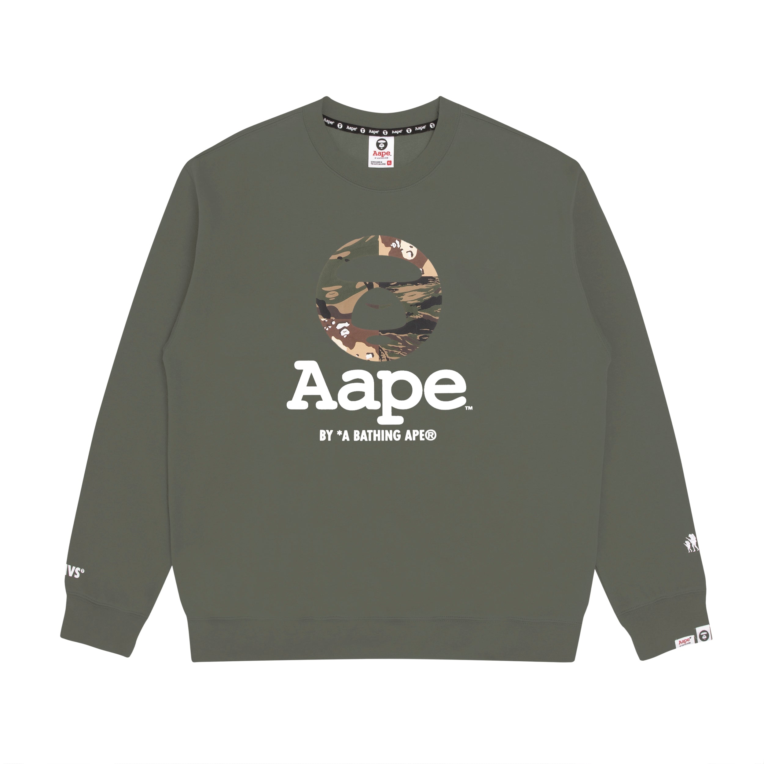 AAPE BASIC CREW NECK SWEATER