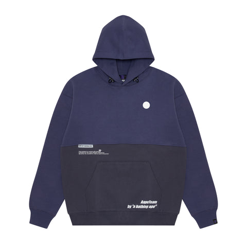 MOONFACE PATCH PANELED HOODIE