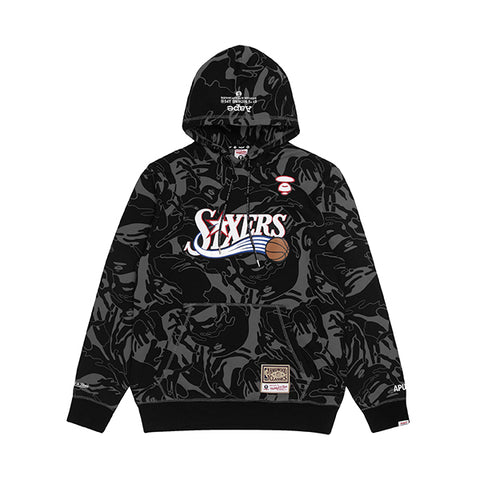 AAPE X MITCHELL & NESS SIXERS HOODIE