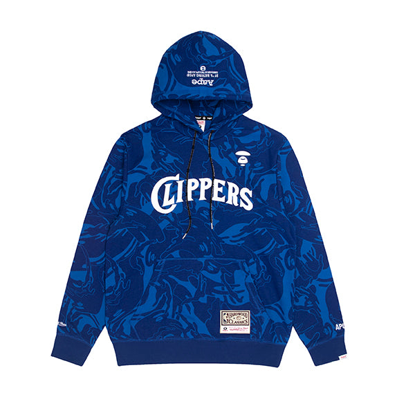 AAPE X MITCHELL &amp; NESS CLIPPERS HOODIE