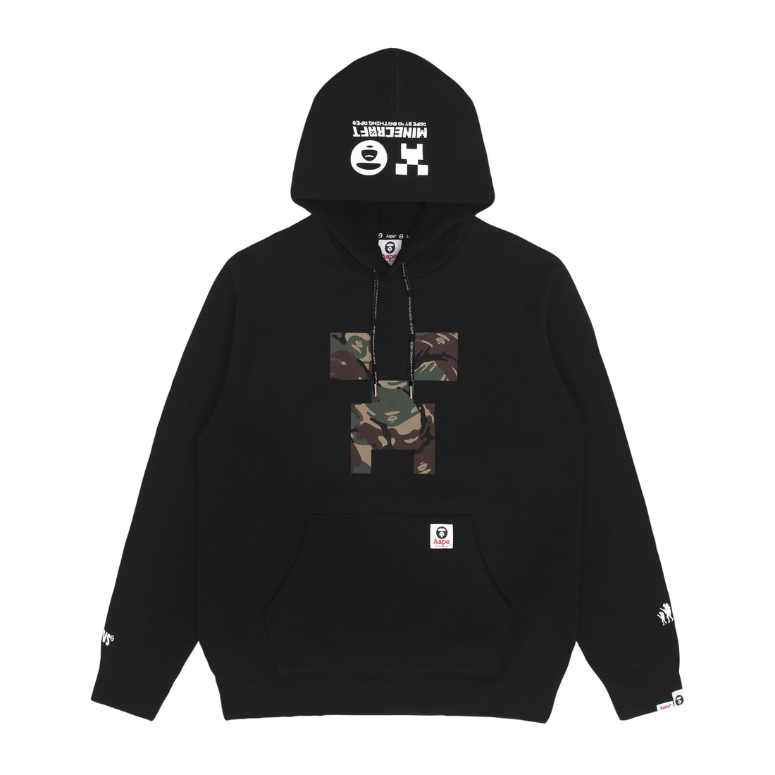 AAPE X MINECRAFT LOGO BACK HOODIE