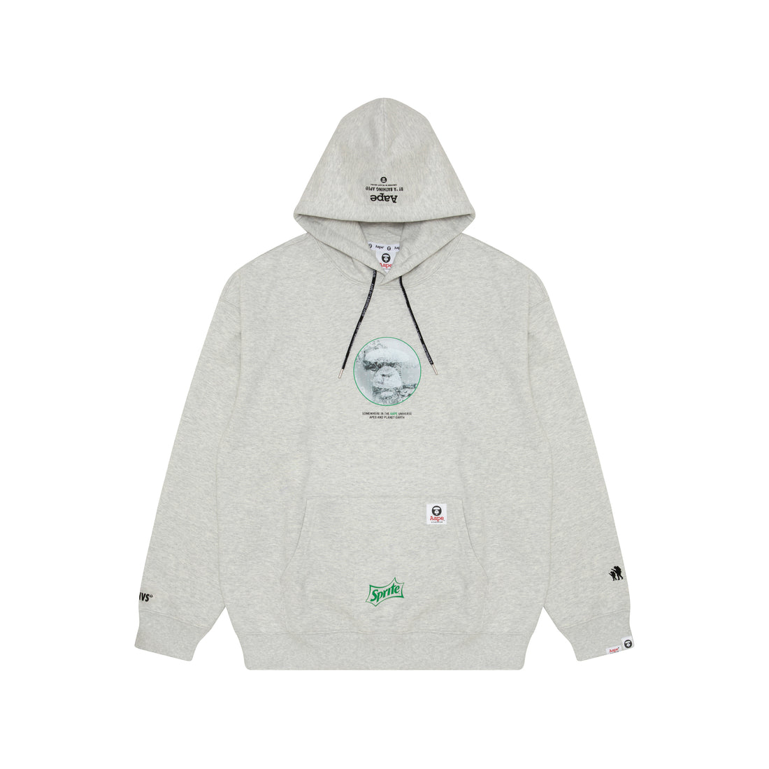 AAPE X COCA-COLA MOONFACE GRAPHIC HOODIE