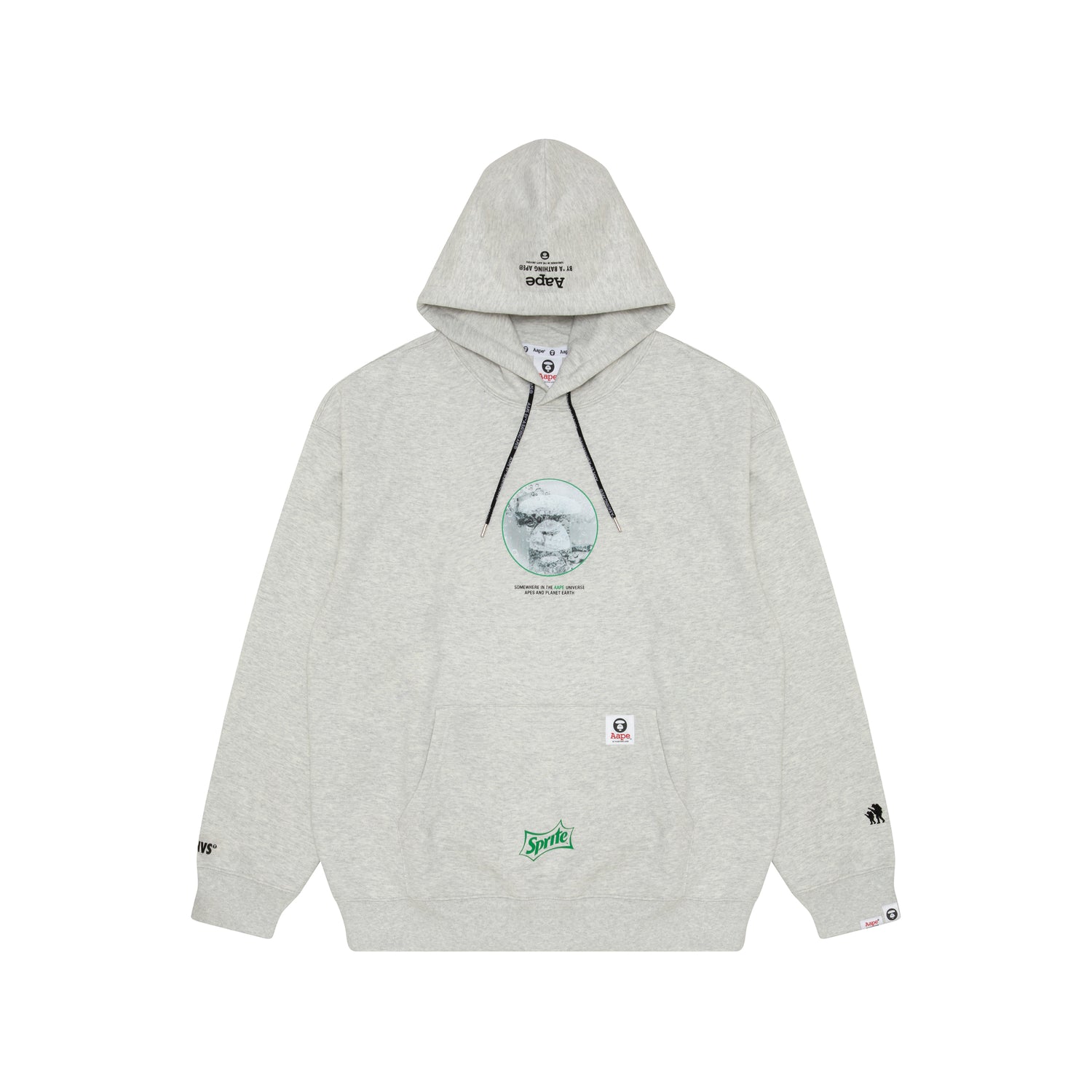 AAPE X COCA-COLA MOONFACE GRAPHIC HOODIE