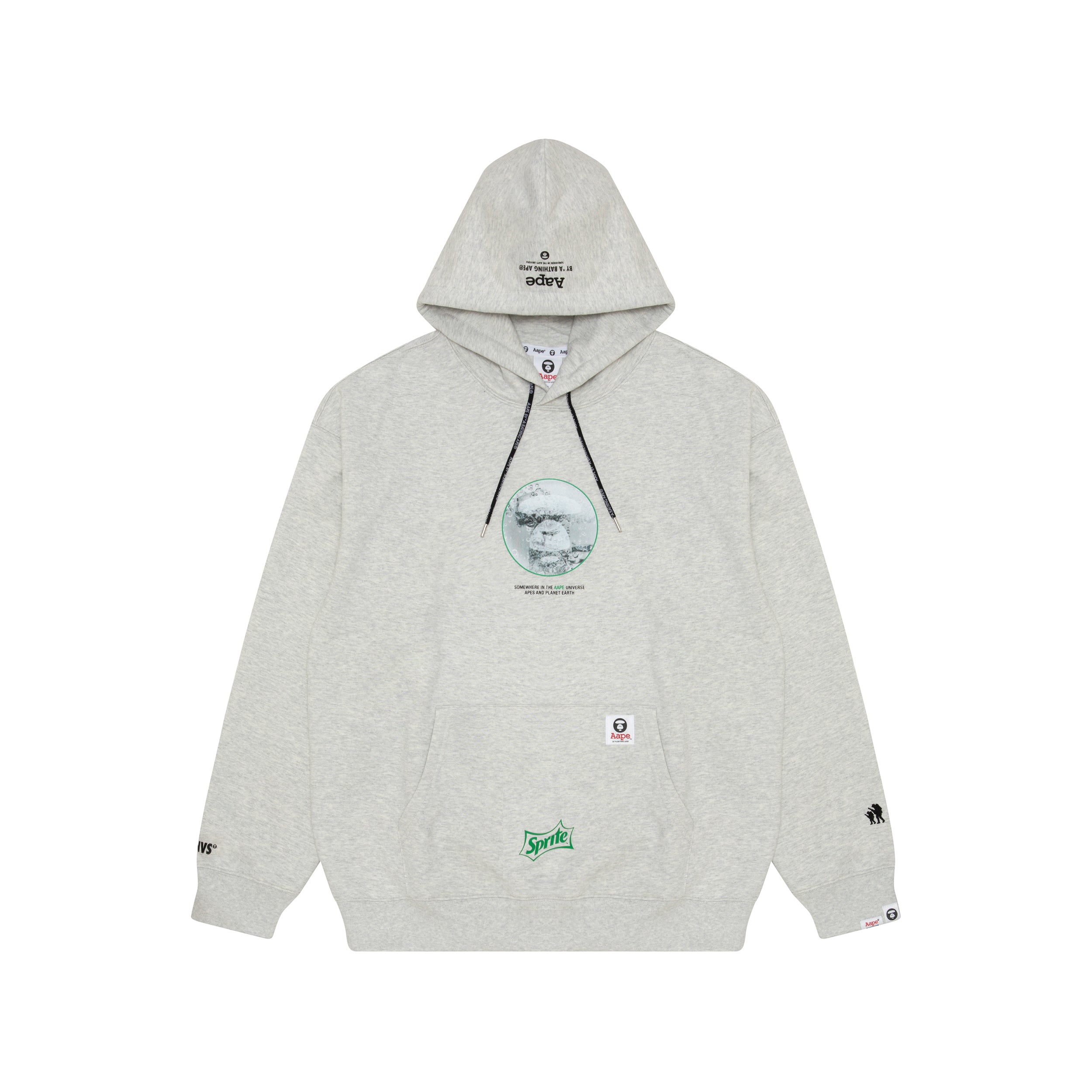 AAPE X COCA-COLA MOONFACE GRAPHIC HOODIE