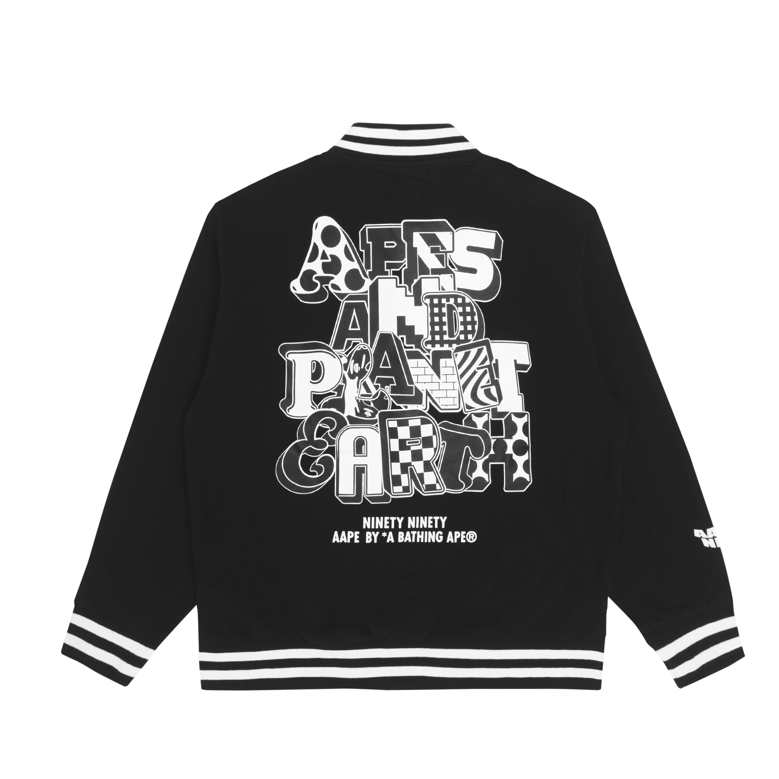 AAPE FANCY ZIP UP SWEATER