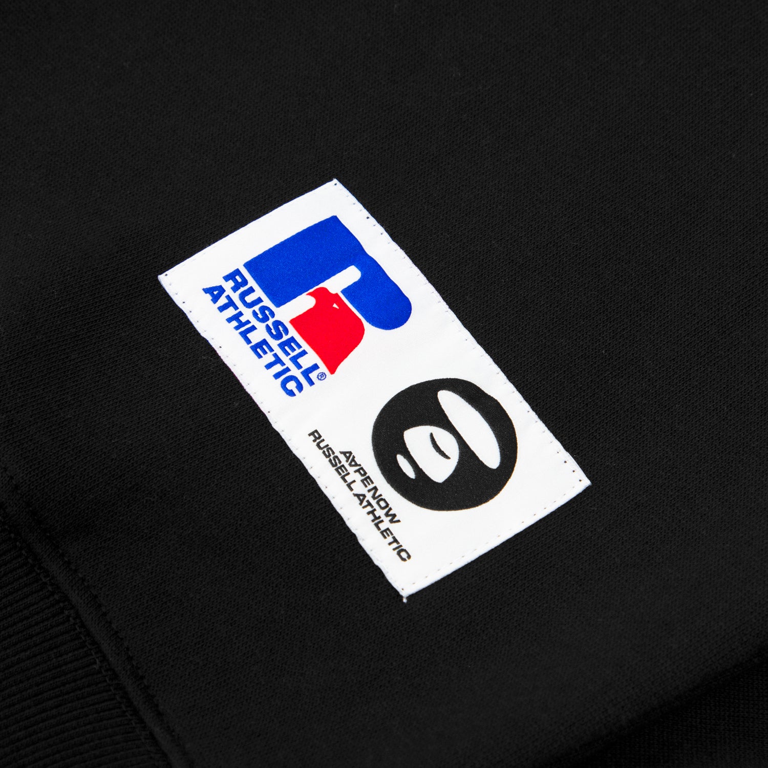 AAPE X RUSSELL ATHLETIC MOONFACE LOGO SWEATSHIRT