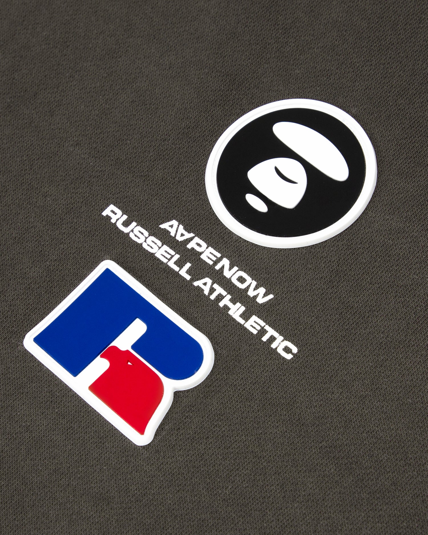 AAPE X RUSSELL ATHLETIC MOONFACE LOGO SWEATSHIRT