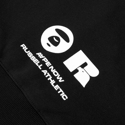 AAPE X RUSSELL ATHLETIC MOONFACE LOGO HOODIE