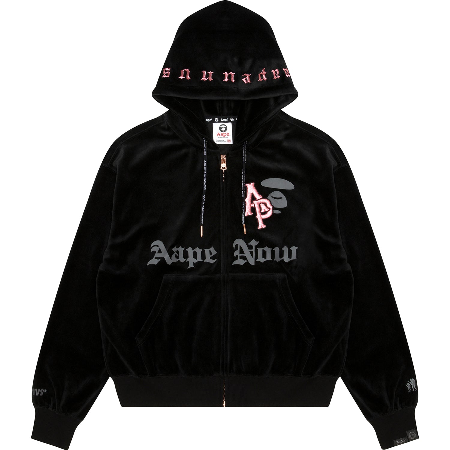 AAPE 23&quot; ZIP UP SWEATER LADIES