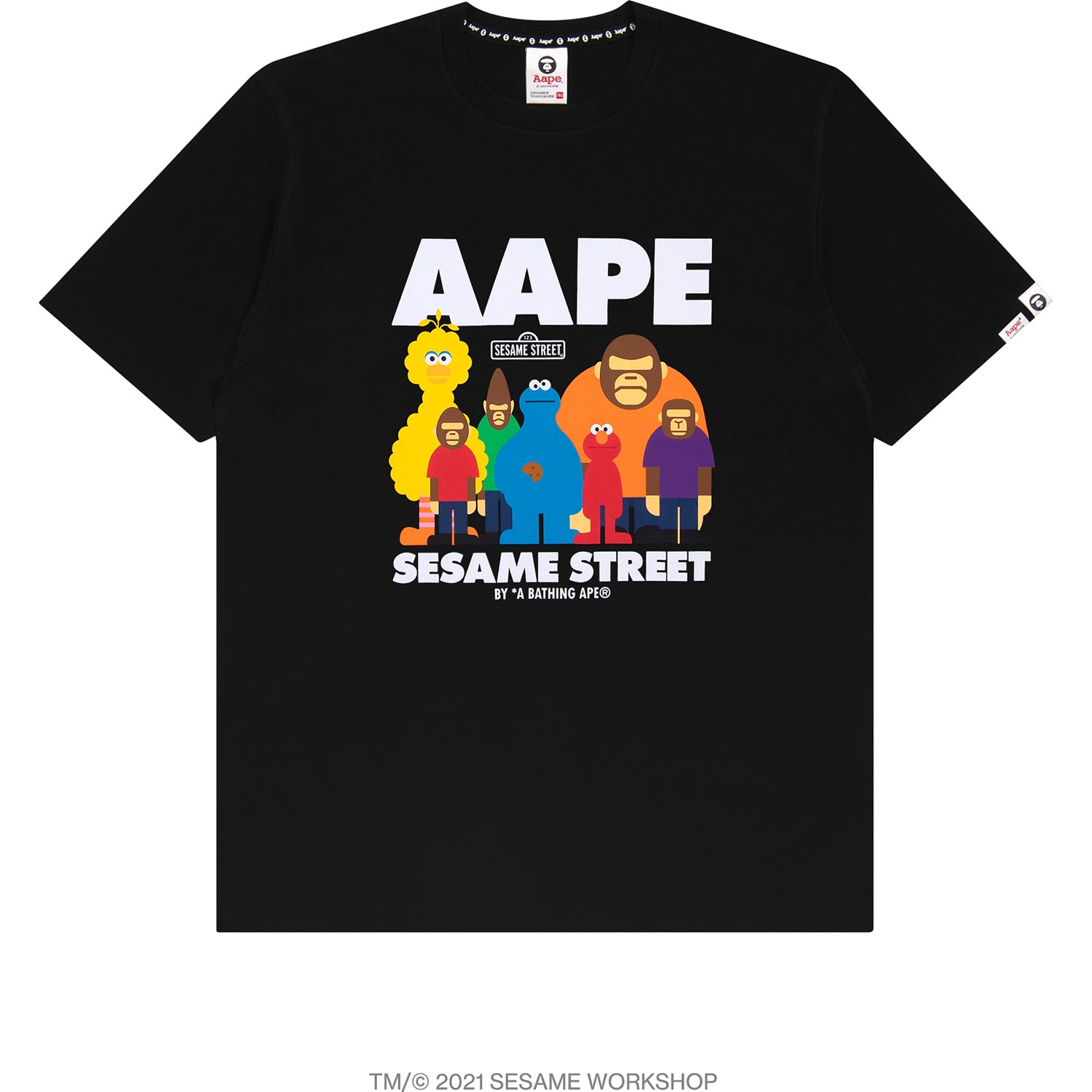 AAPE X SESAME STREET PRINT TEE KIDS