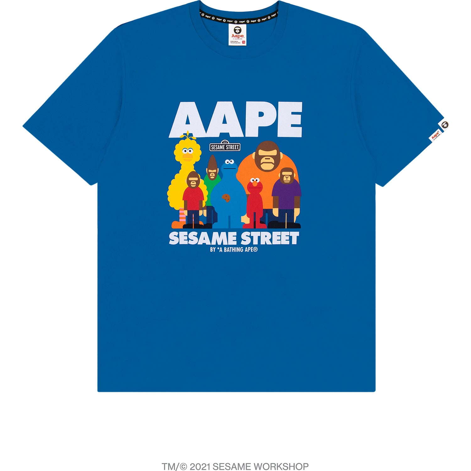 AAPE X SESAME STREET PRINT TEE KIDS