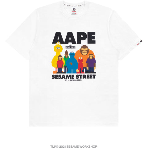 AAPE X SESAME STREET PRINT TEE KIDS