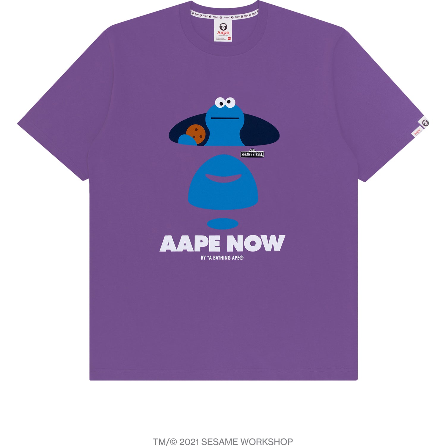 AAPE X SESAME STREET PRINT TEE KIDS