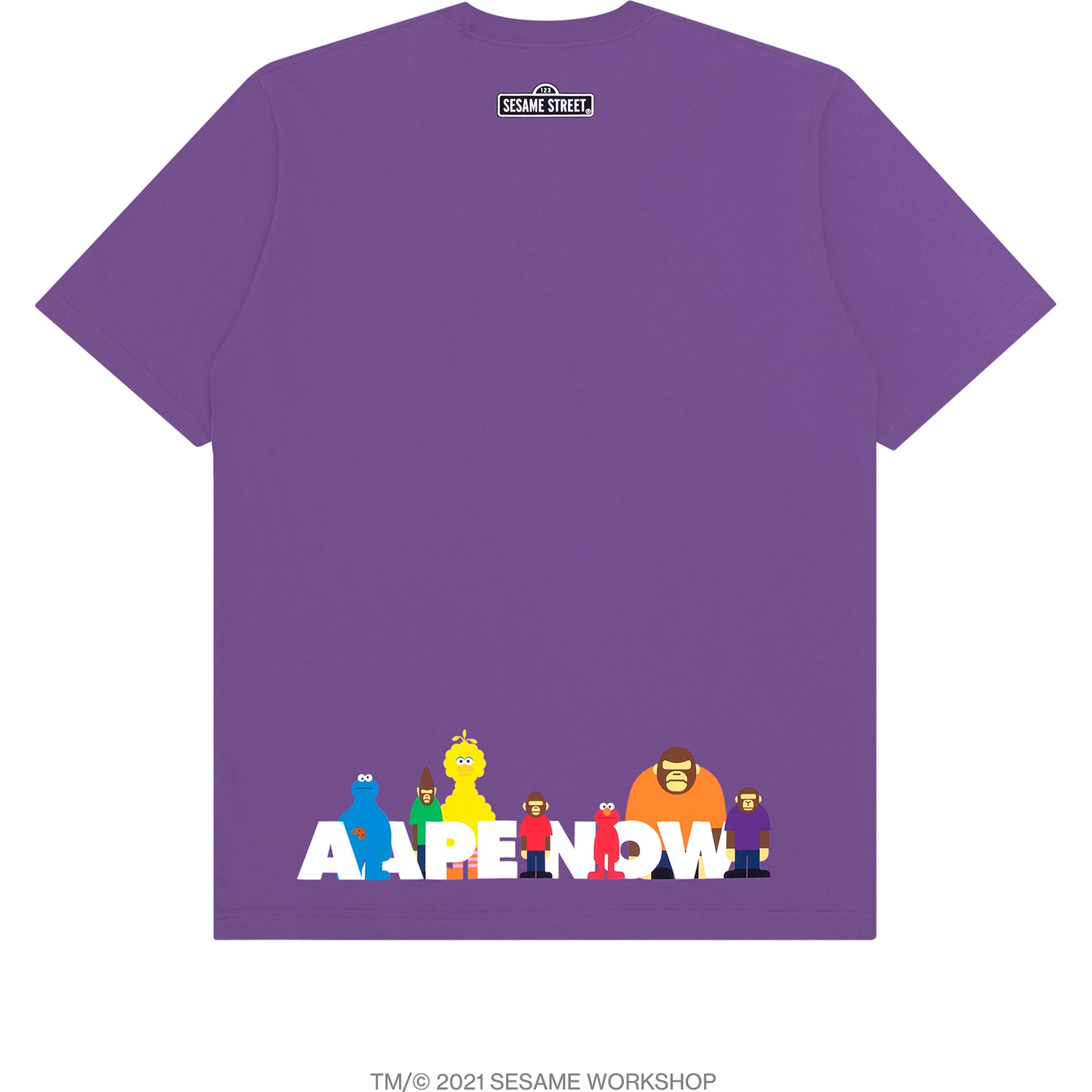 AAPE X SESAME STREET PRINT TEE KIDS