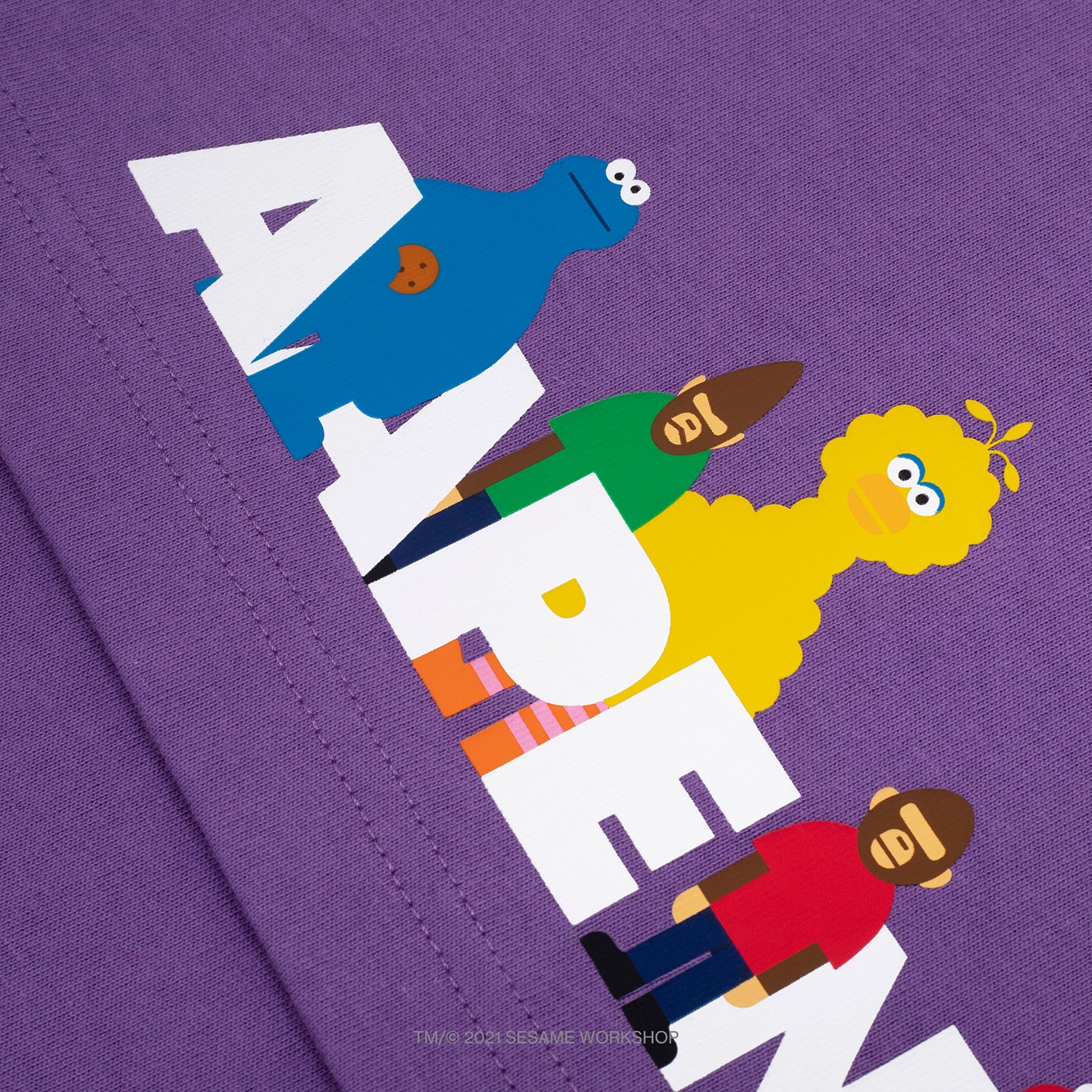 AAPE X SESAME STREET PRINT TEE KIDS