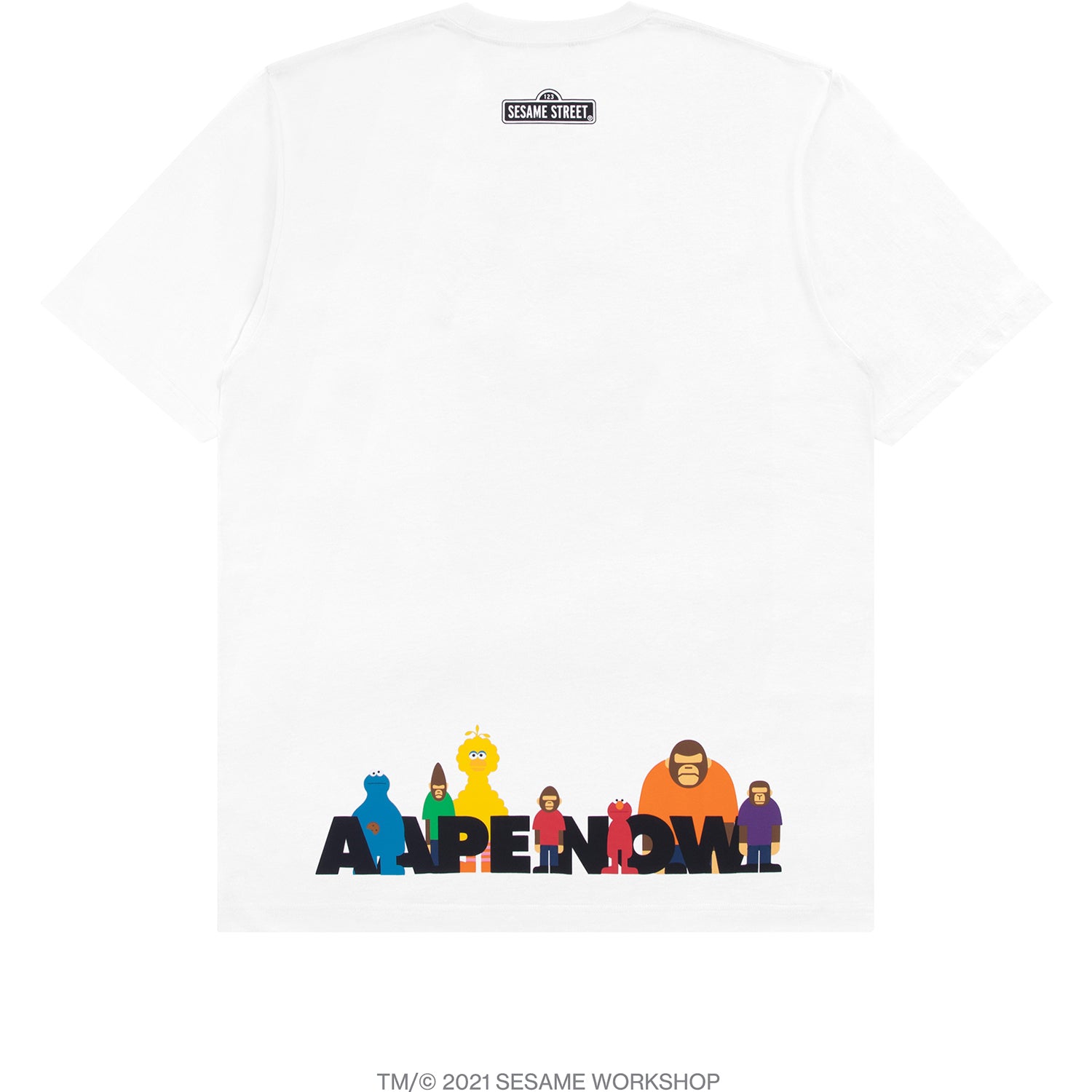 AAPE X SESAME STREET PRINT TEE KIDS