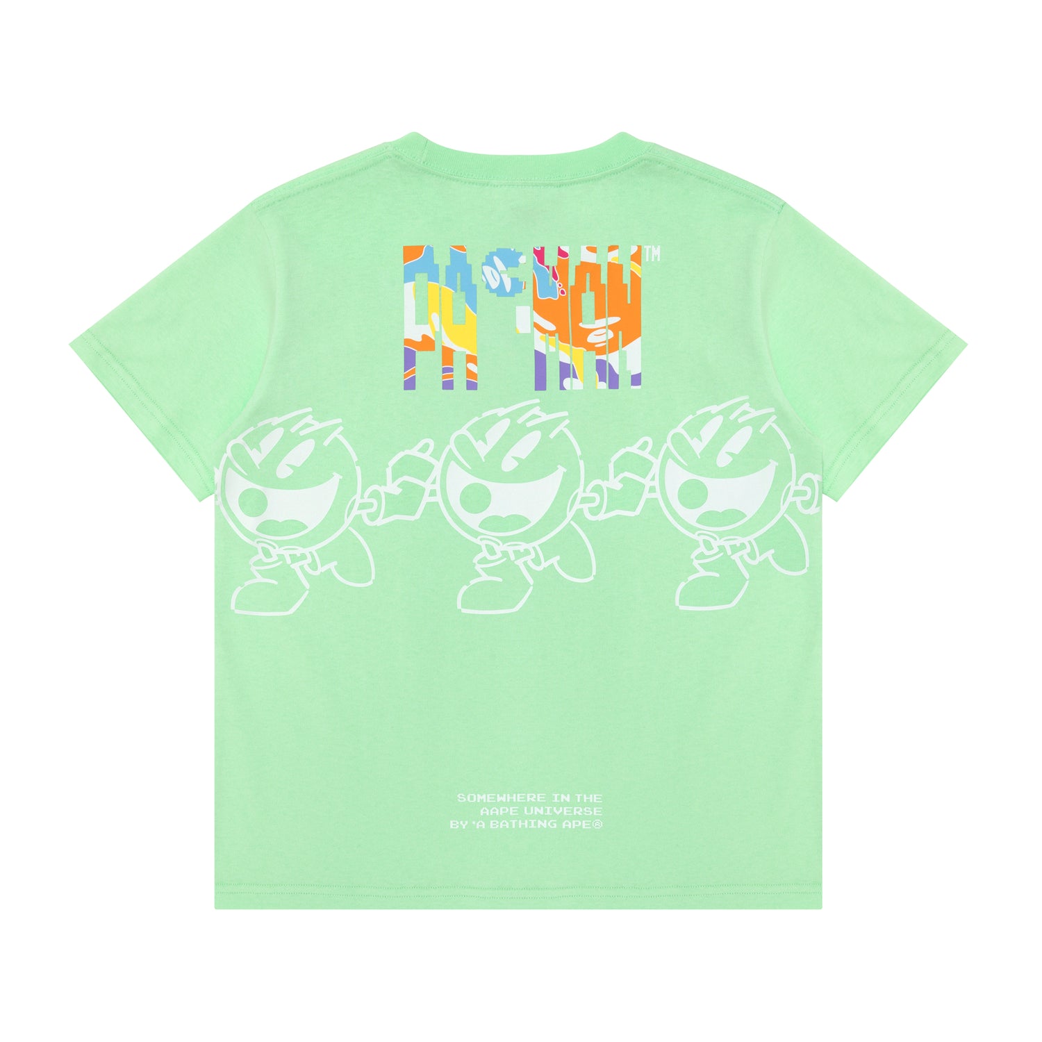 AAPE X PAC-MAN GRAPHIC PRINTED TEE KIDS