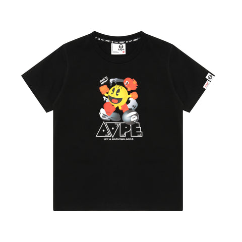 AAPE X PAC-MAN MOONFACE GRAPHIC TEE KIDS