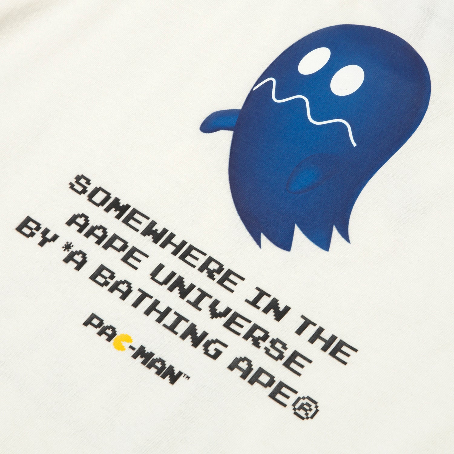 AAPE X PAC-MAN MOONFACE GRAPHIC TEE KIDS