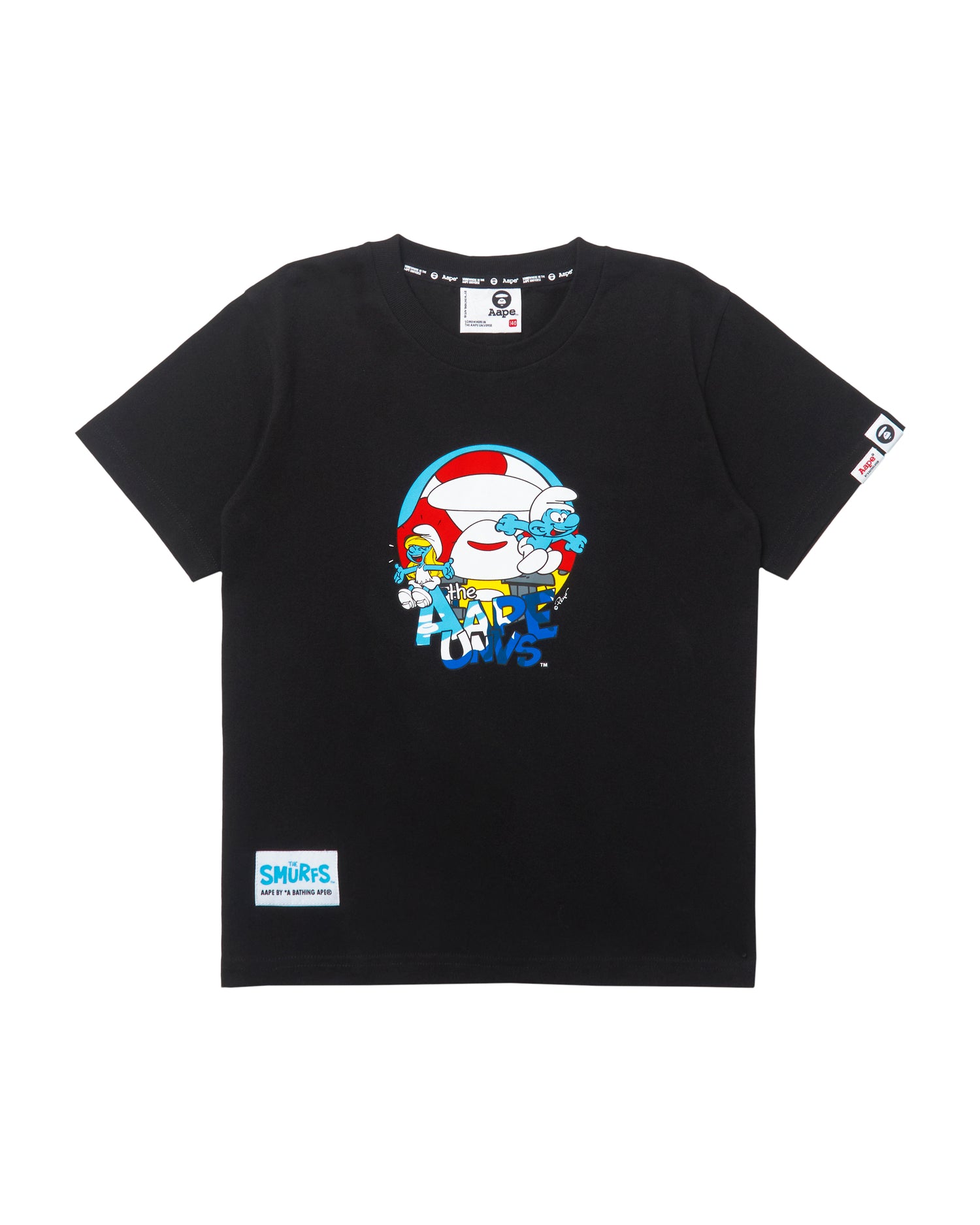 AAPE X THE SMURFS MOONFACE GRAPHIC TEE KIDS