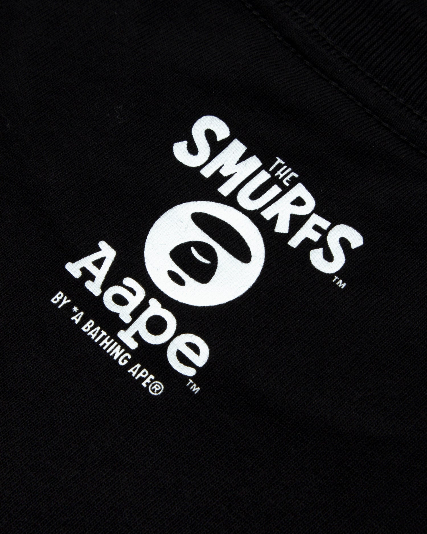 AAPE X THE SMURFS MOONFACE GRAPHIC TEE KIDS