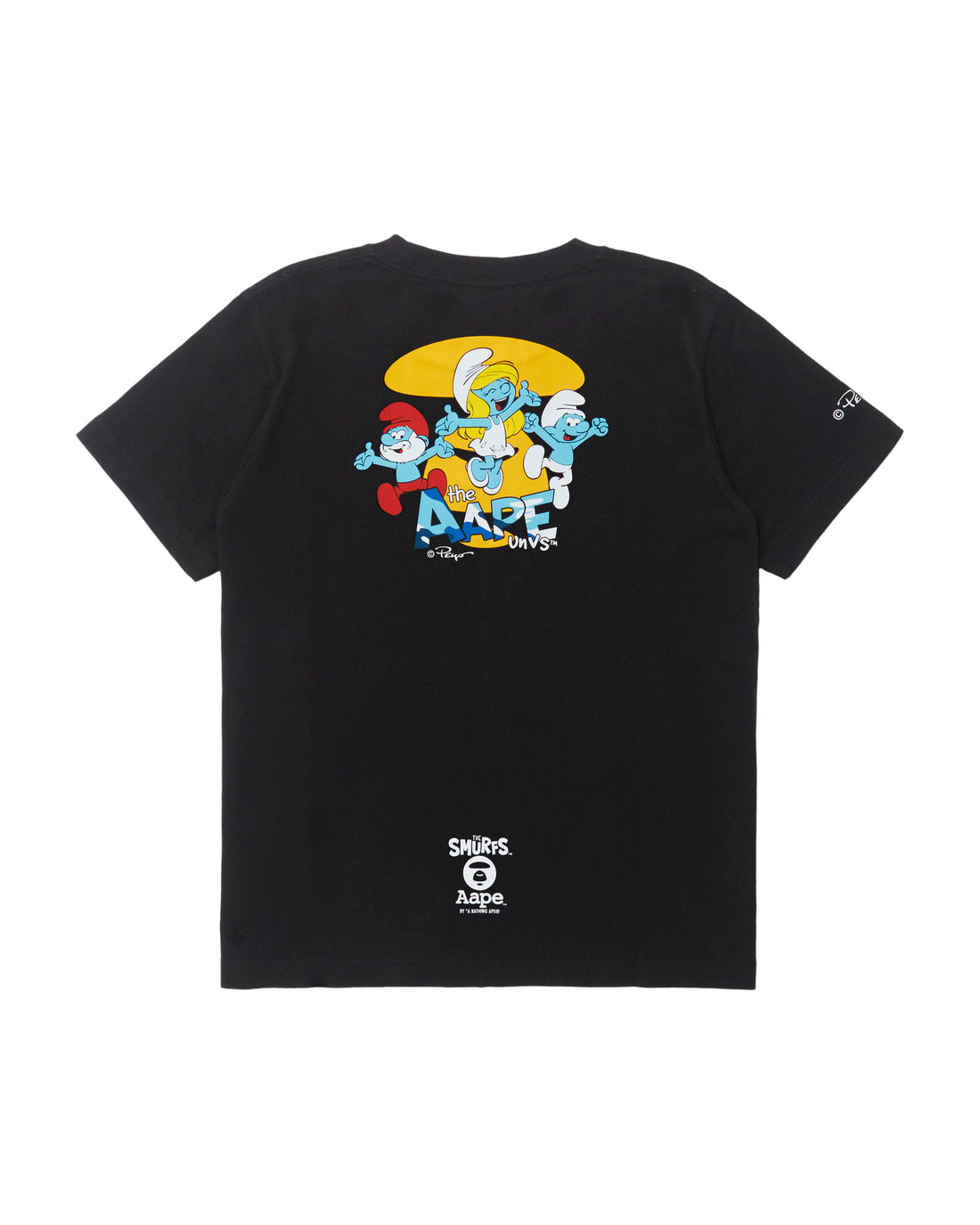 AAPE X THE SMURFS MOONFACE GRAPHIC TEE KIDS