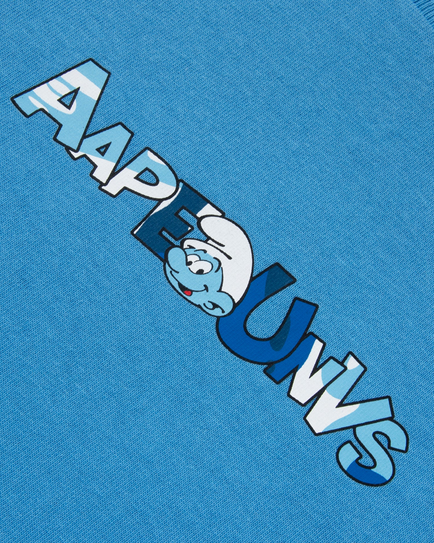 AAPE X THE SMURFS MOONFACE GRAPHIC TEE KIDS