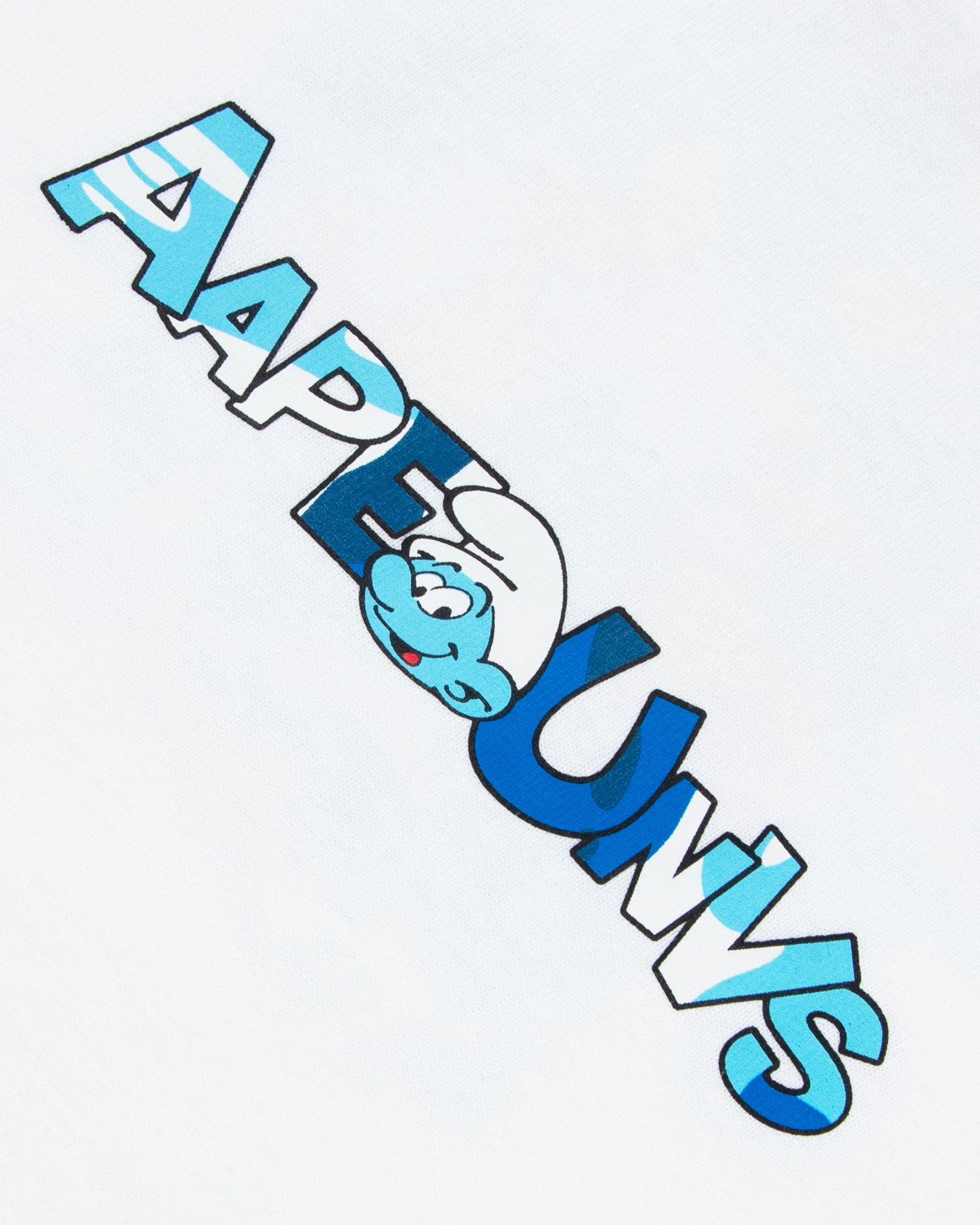 AAPE X THE SMURFS MOONFACE GRAPHIC TEE KIDS