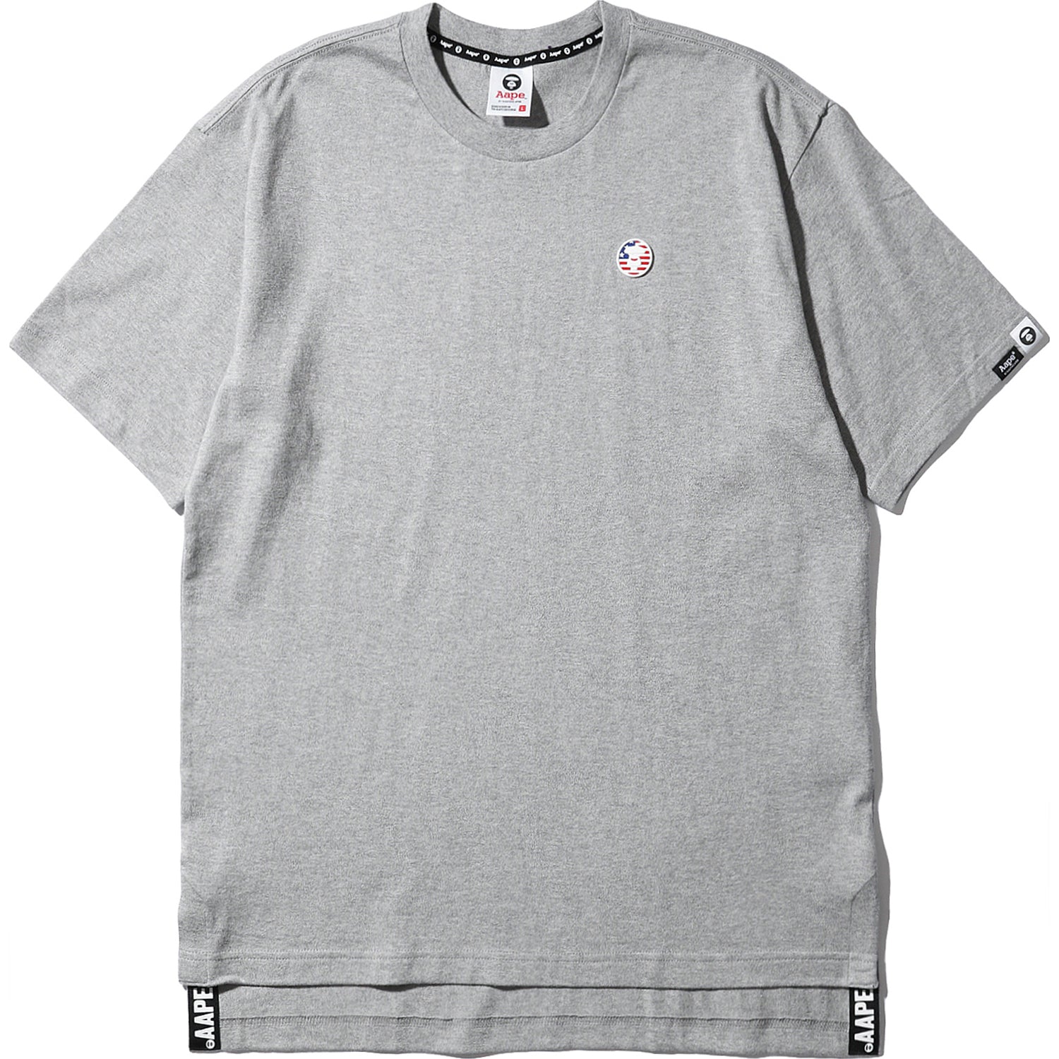 AAPE LOGO PATCH DROP HEM TEE