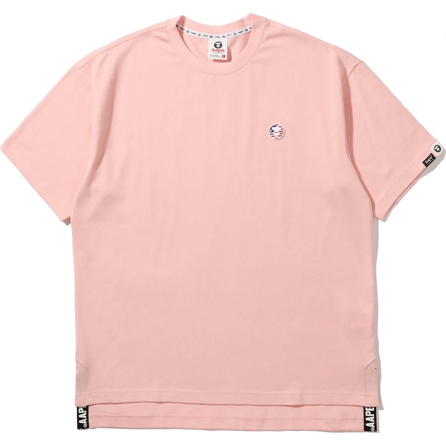 AAPE LOGO PATCH DROP HEM TEE