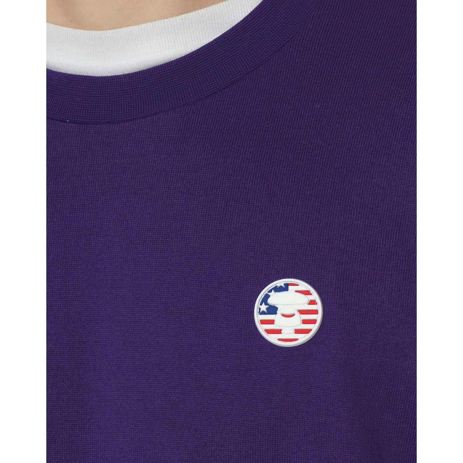 AAPE LOGO PATCH DROP HEM TEE