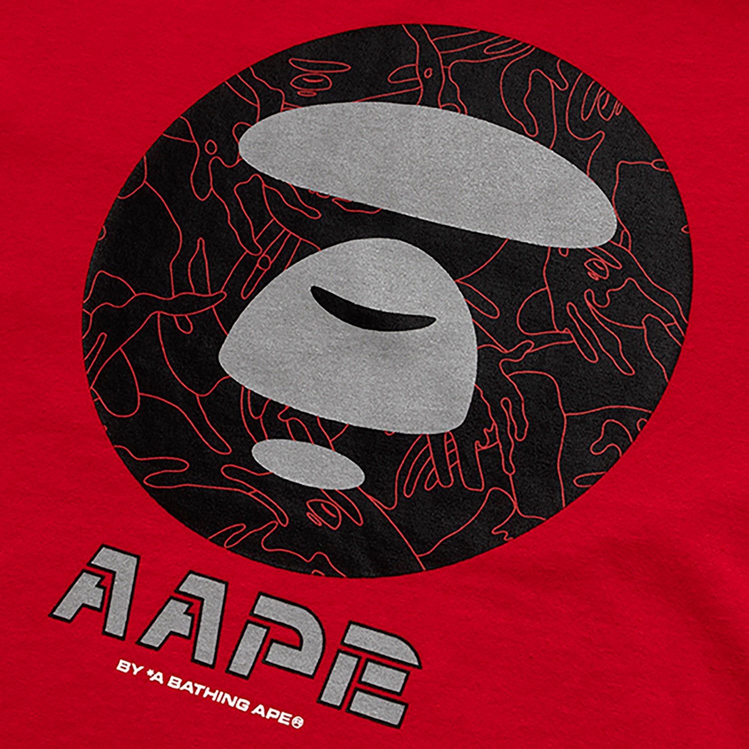 AAPE HEAD PRINT TEE