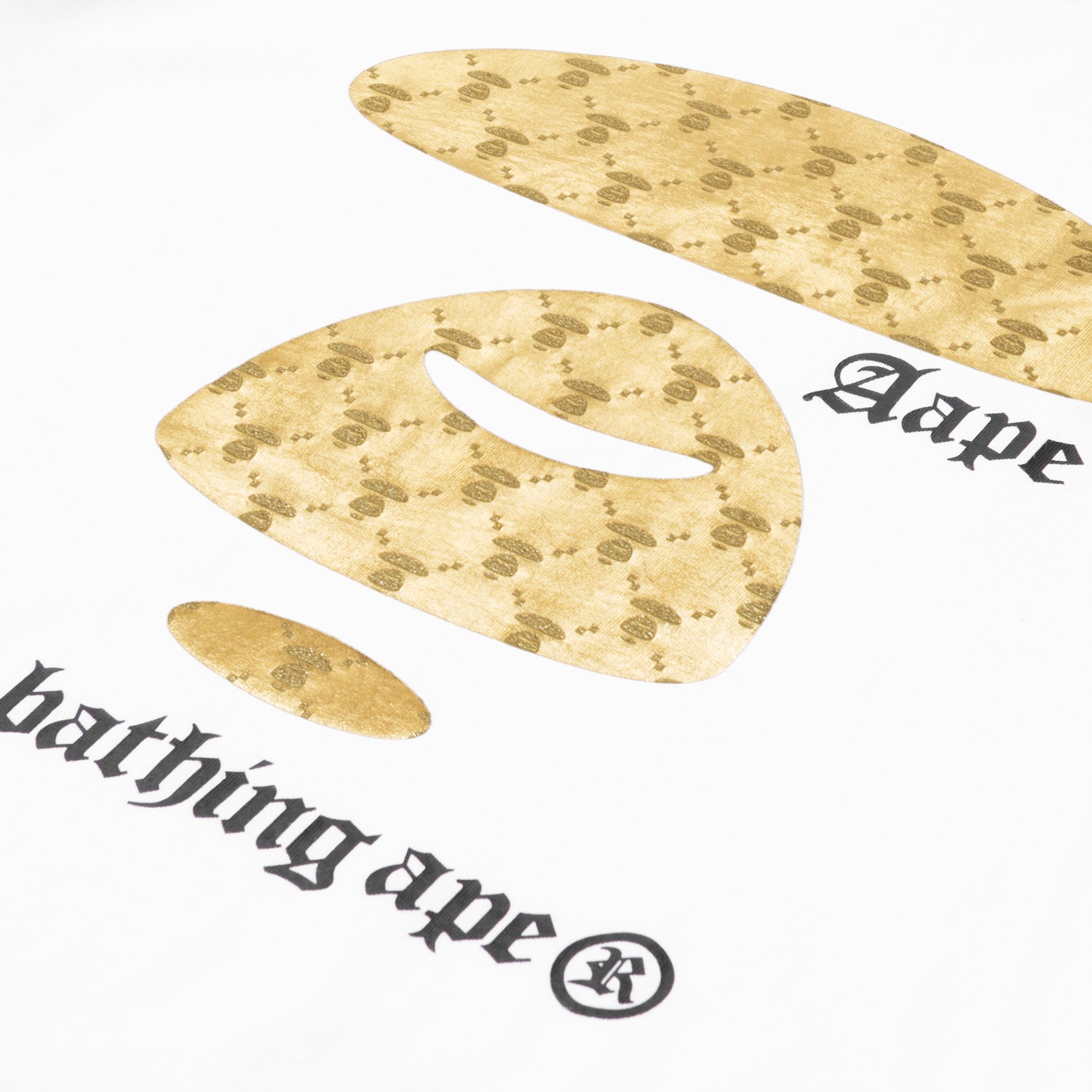 AAPE METALLIC APE FACE TEE