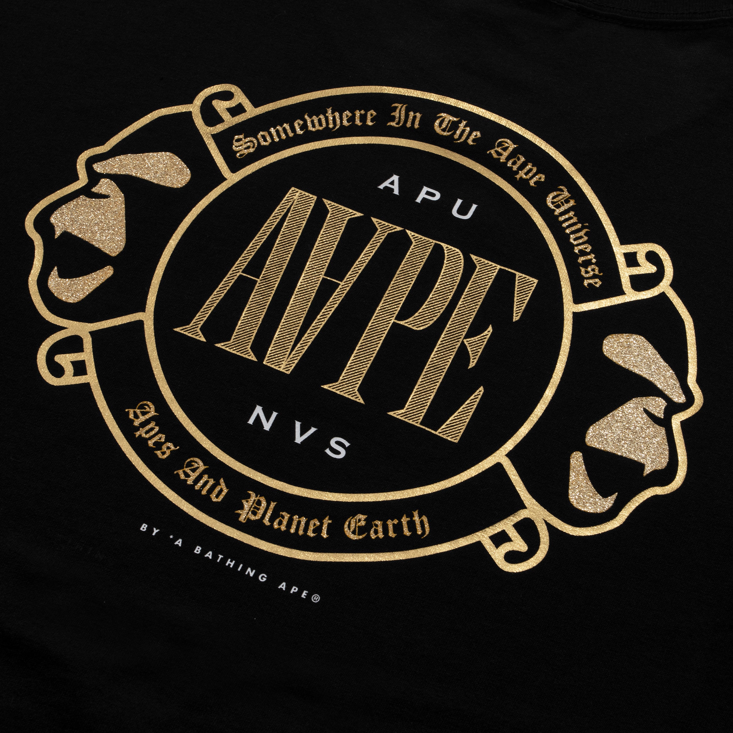 AAPE METALLIC EMBLEM PRINT TEE