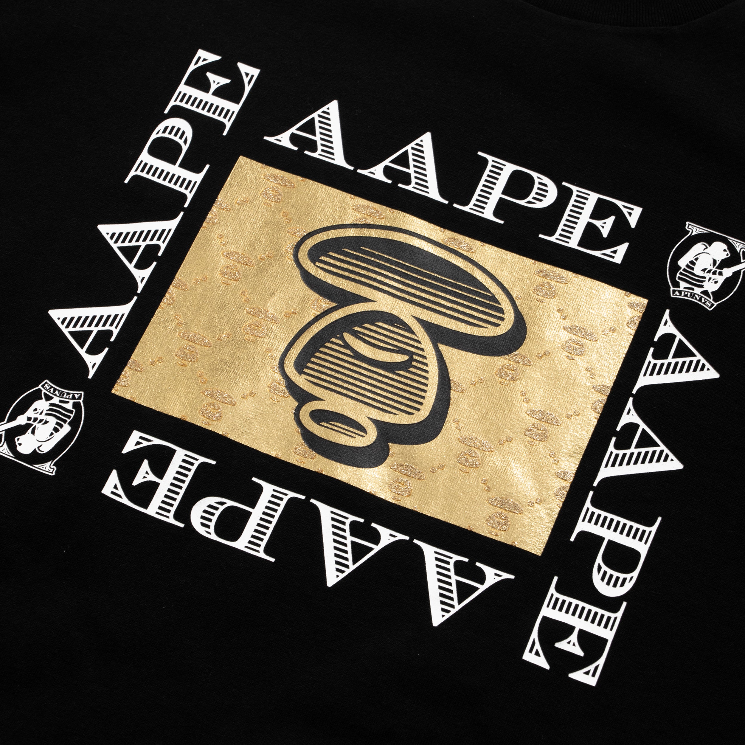 AAPE METALLIC APE FACE TEE