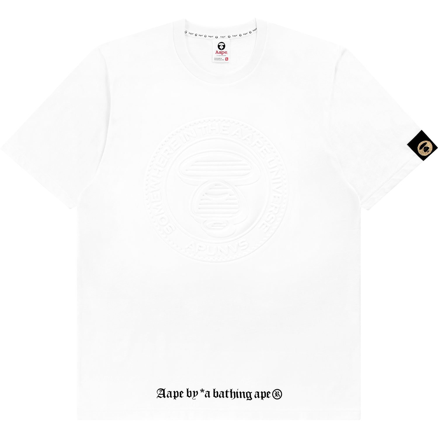 AAPE LOGO EMBOSSED TEE