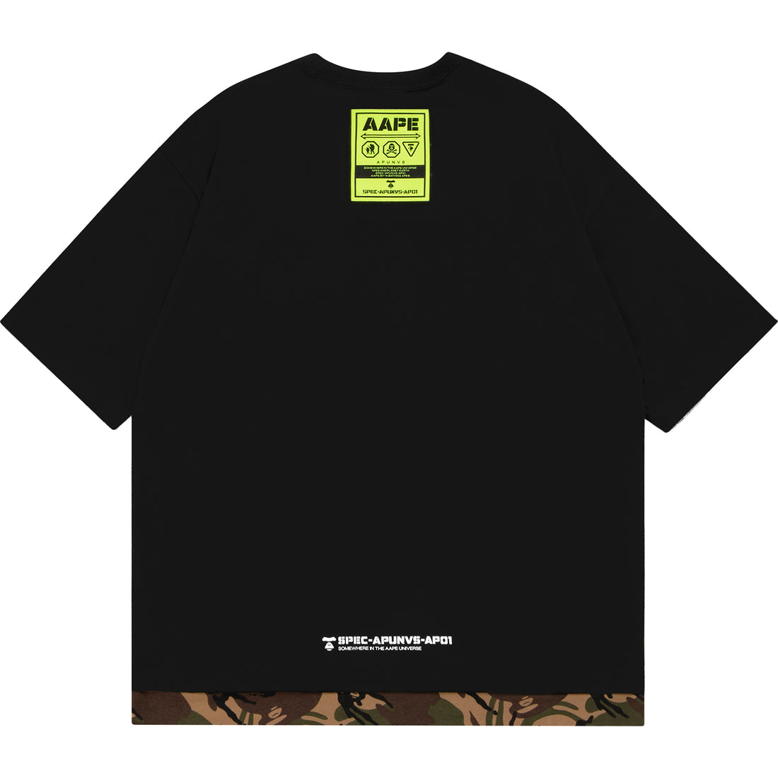 AAPE CAMO HEM POCKET TEE