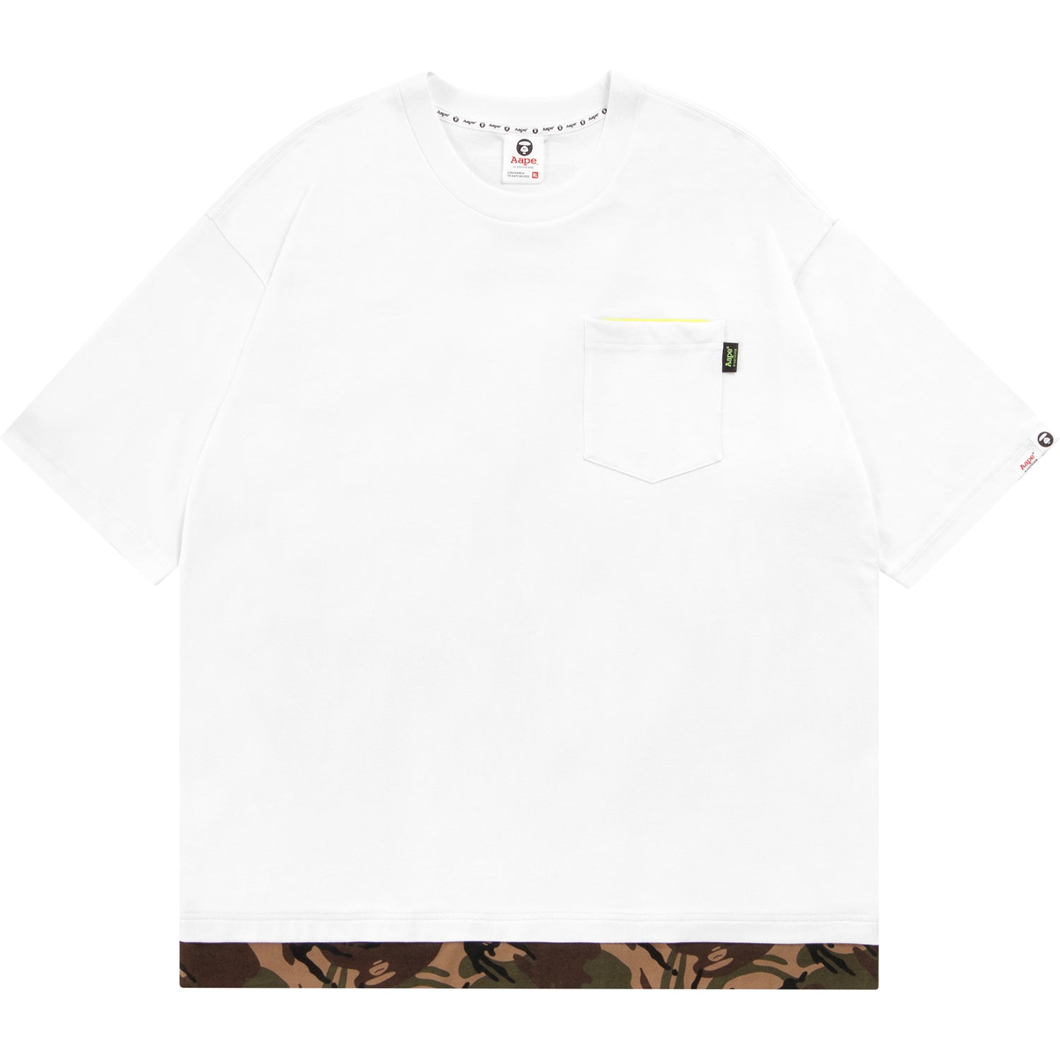 AAPE CAMO HEM POCKET TEE