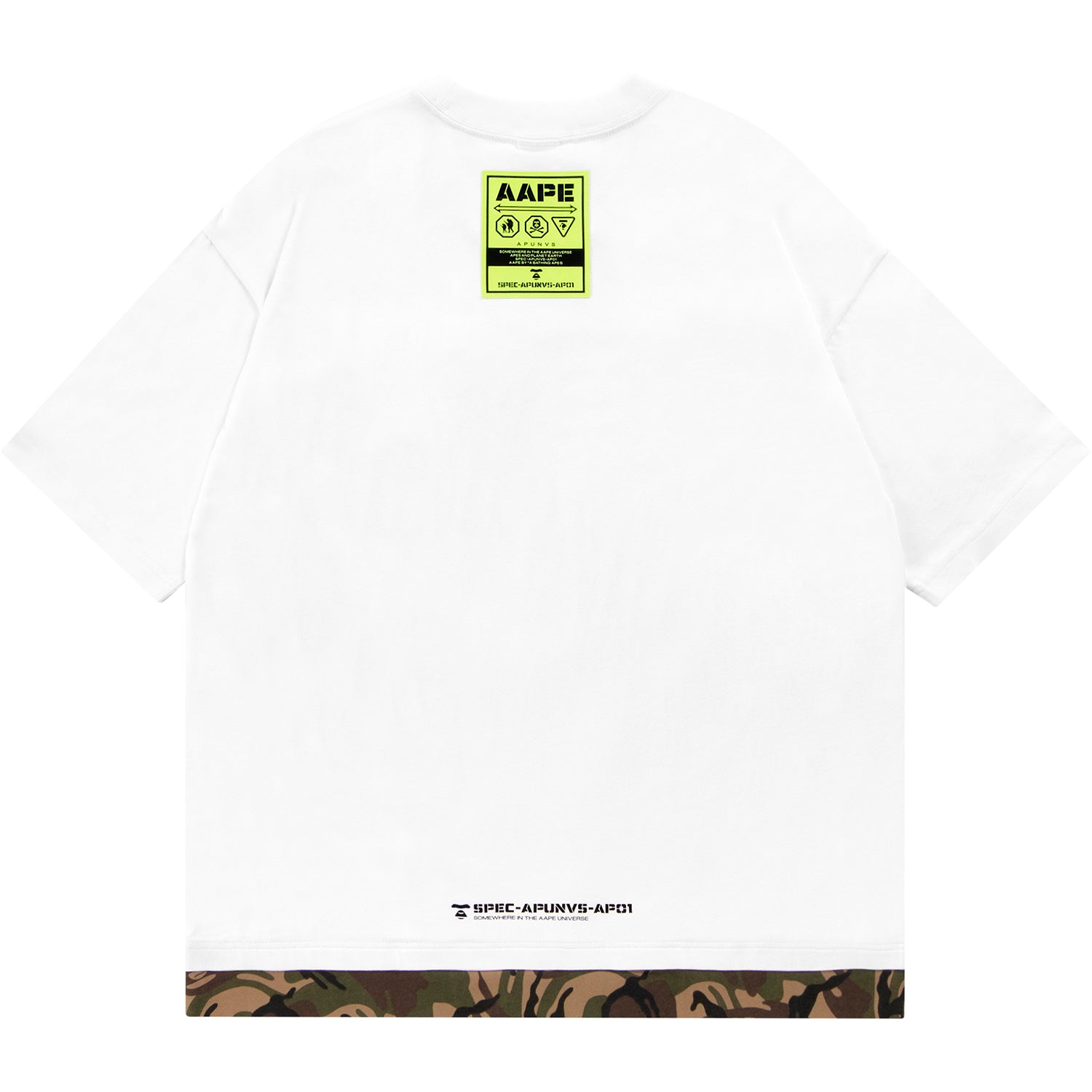 AAPE CAMO HEM POCKET TEE