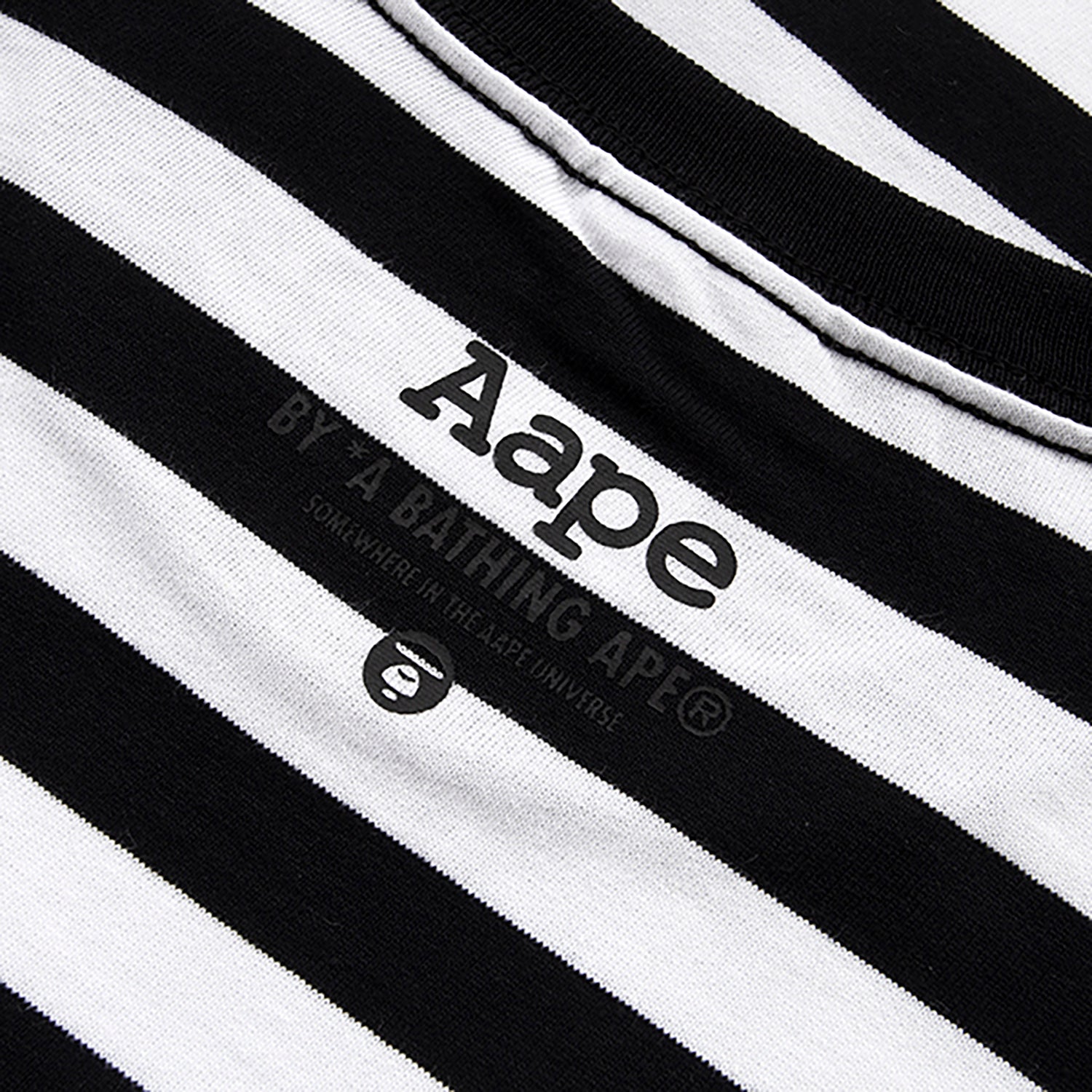 AAPE APE FACE STRIPED TEE