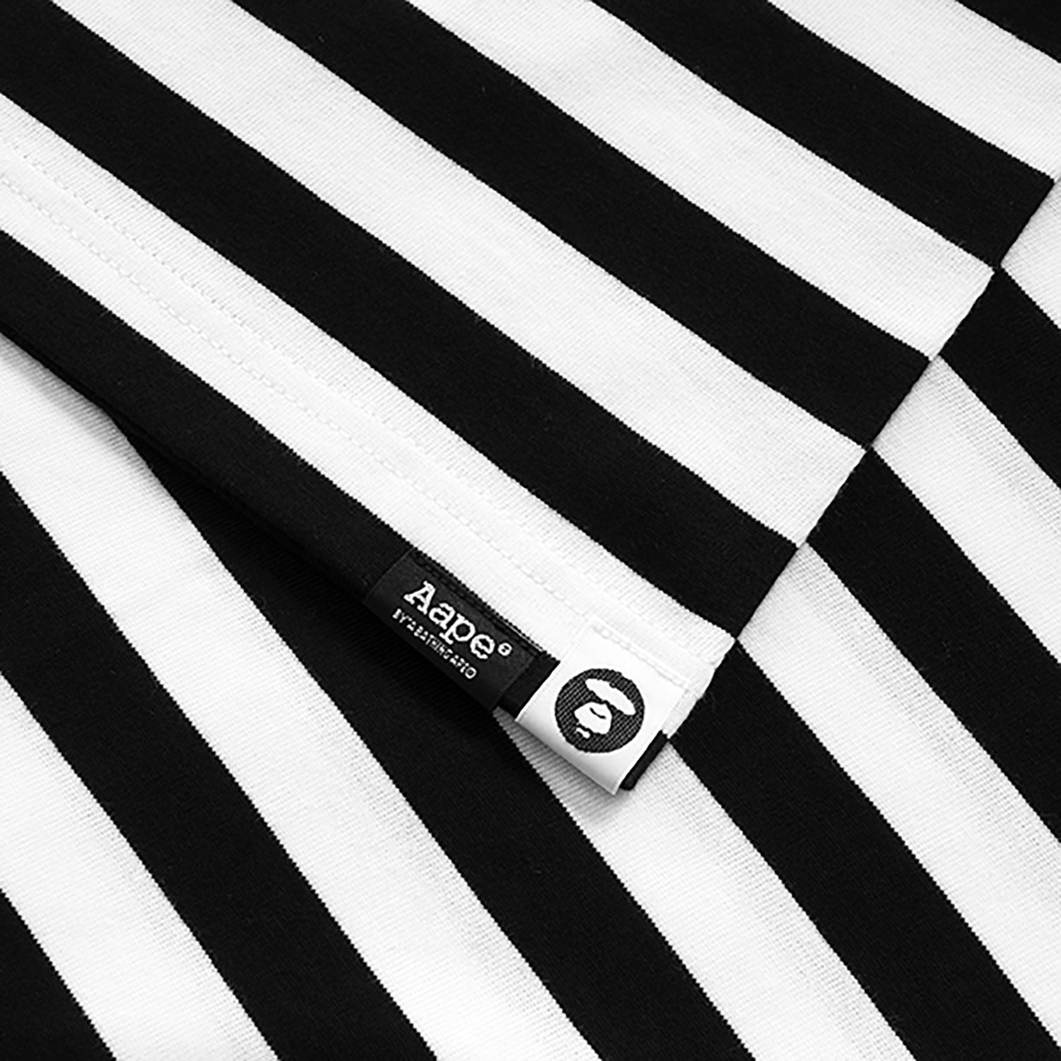 AAPE APE FACE STRIPED TEE