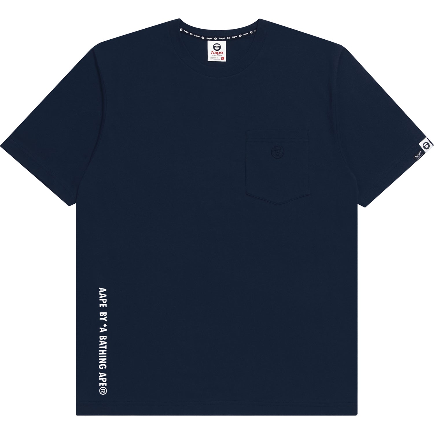 AAPE TONAL APE FACE POCKET TEE