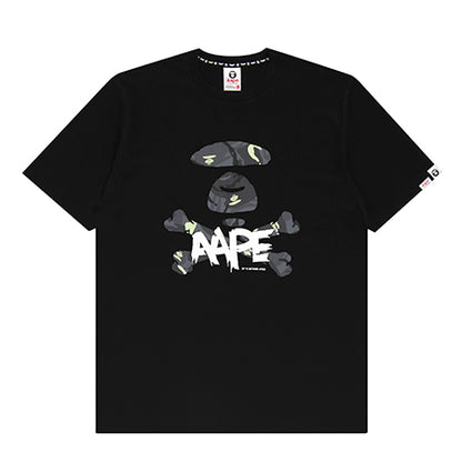 AAPE APE FACE SKULL LOGO TEE