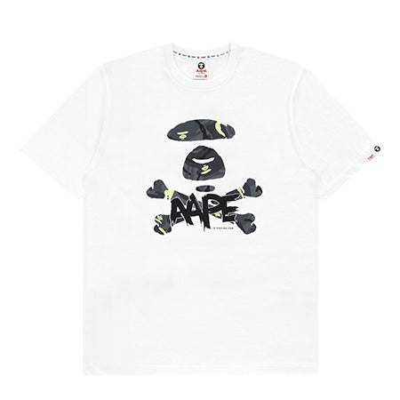 AAPE APE FACE SKULL LOGO TEE