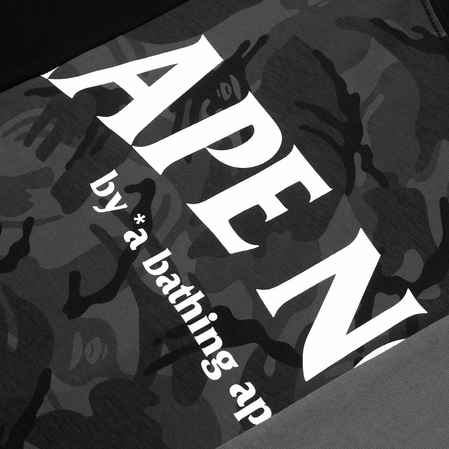 AAPE APE FACE SPLICED CAMO TEE