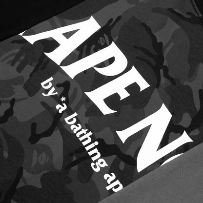 AAPE APE FACE SPLICED CAMO TEE