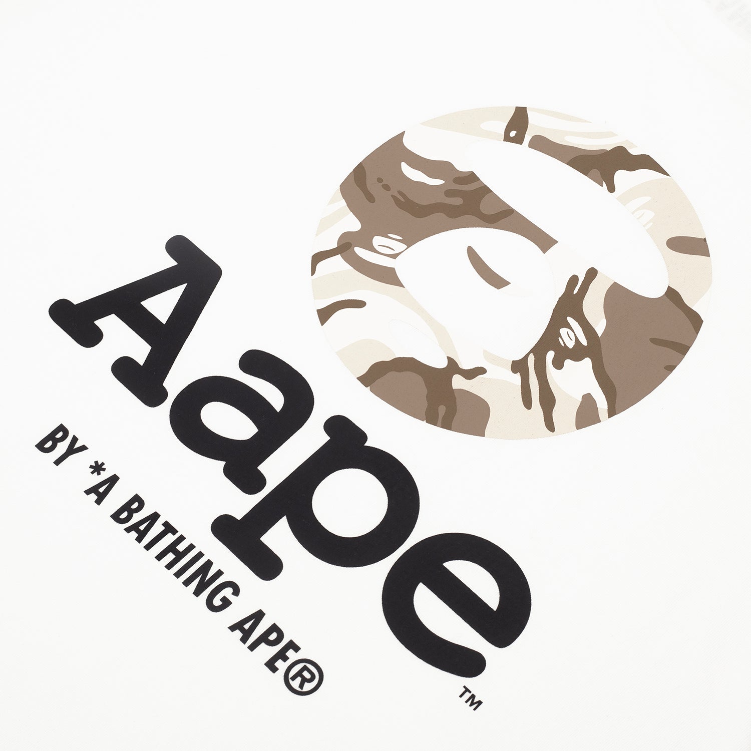 AAPE APE FACE LOGO TEE