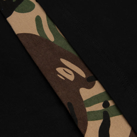 AAPE MOONFACE CAMO LAYERED TEE