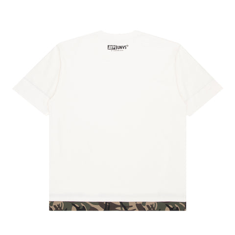 AAPE MOONFACE CAMO LAYERED TEE
